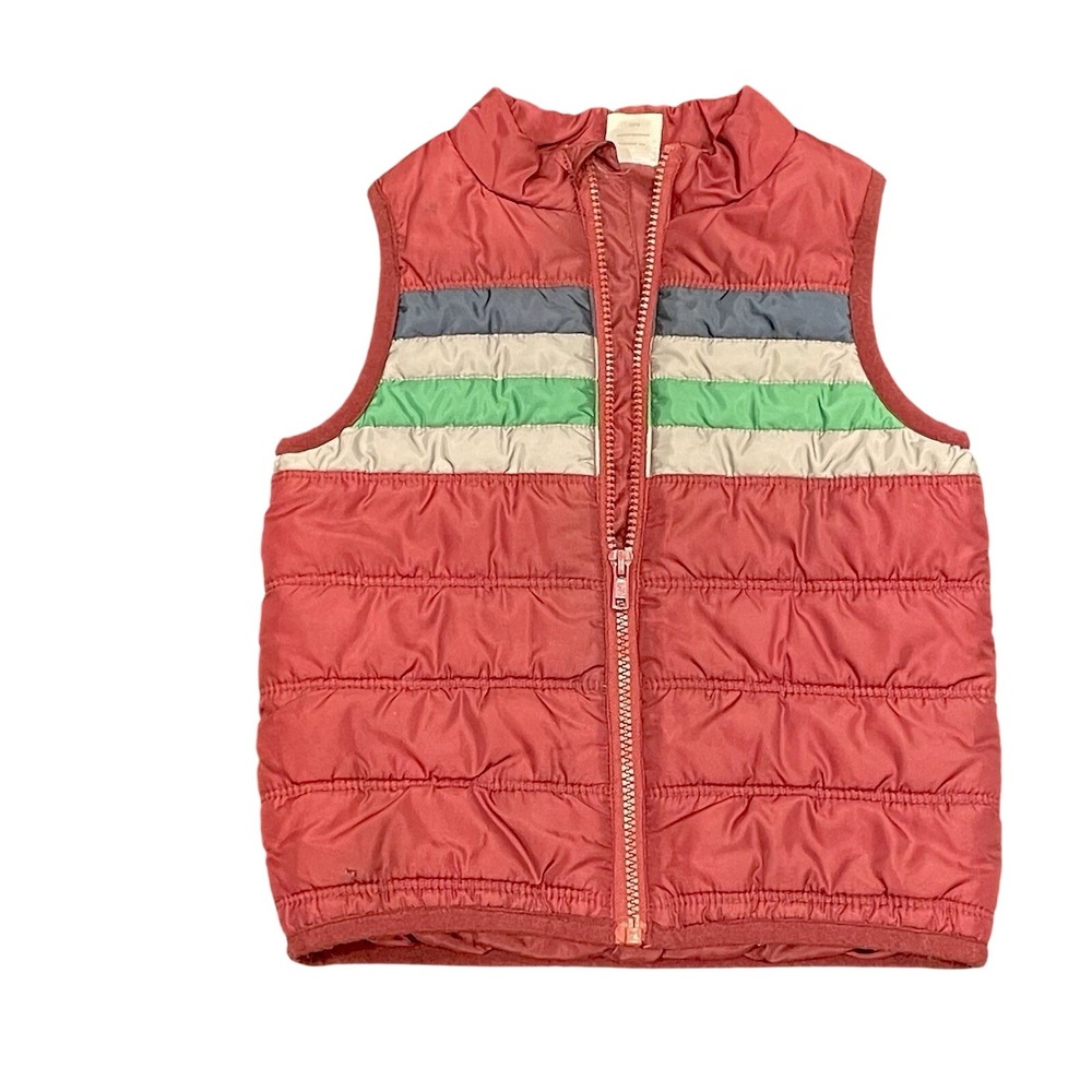 Boys Puffer Vest Size 4 Retro Fall Autumn